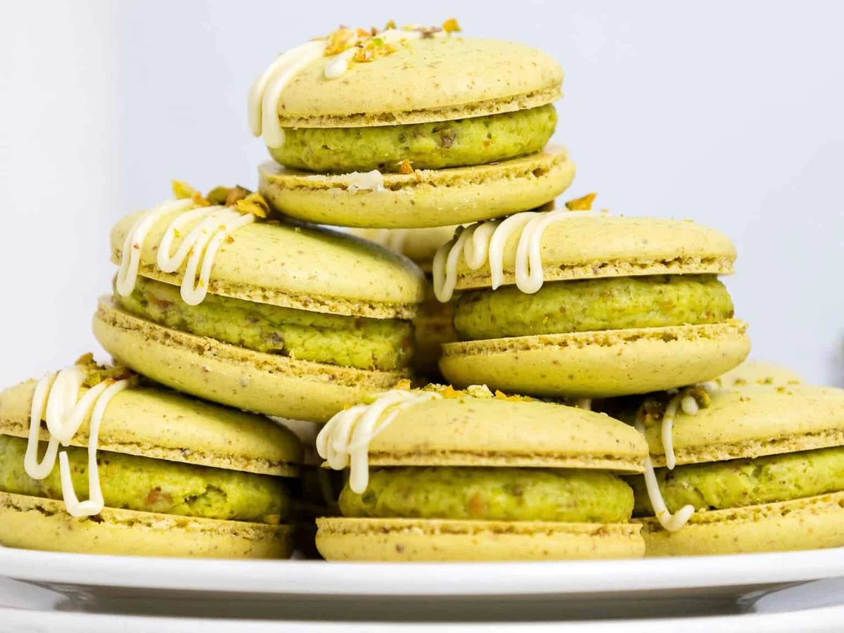 Pistachio Macarons