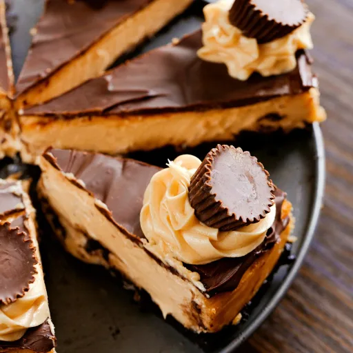 Tarta de queso con mantequilla de cacahuete