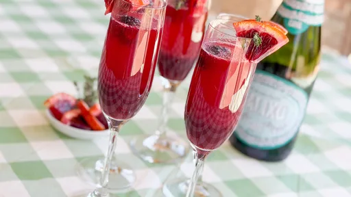Mixed Berry Blood Orange Mimosa Recipe