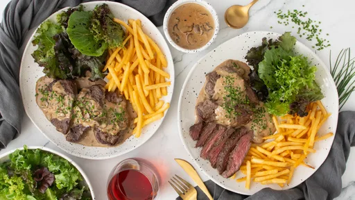 Receta de bistec Diane tradicional