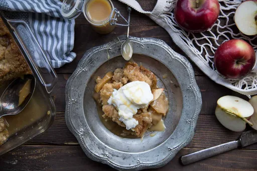 Croustade aux pommes et caramel salé &raquo; Cinq Fourchettes