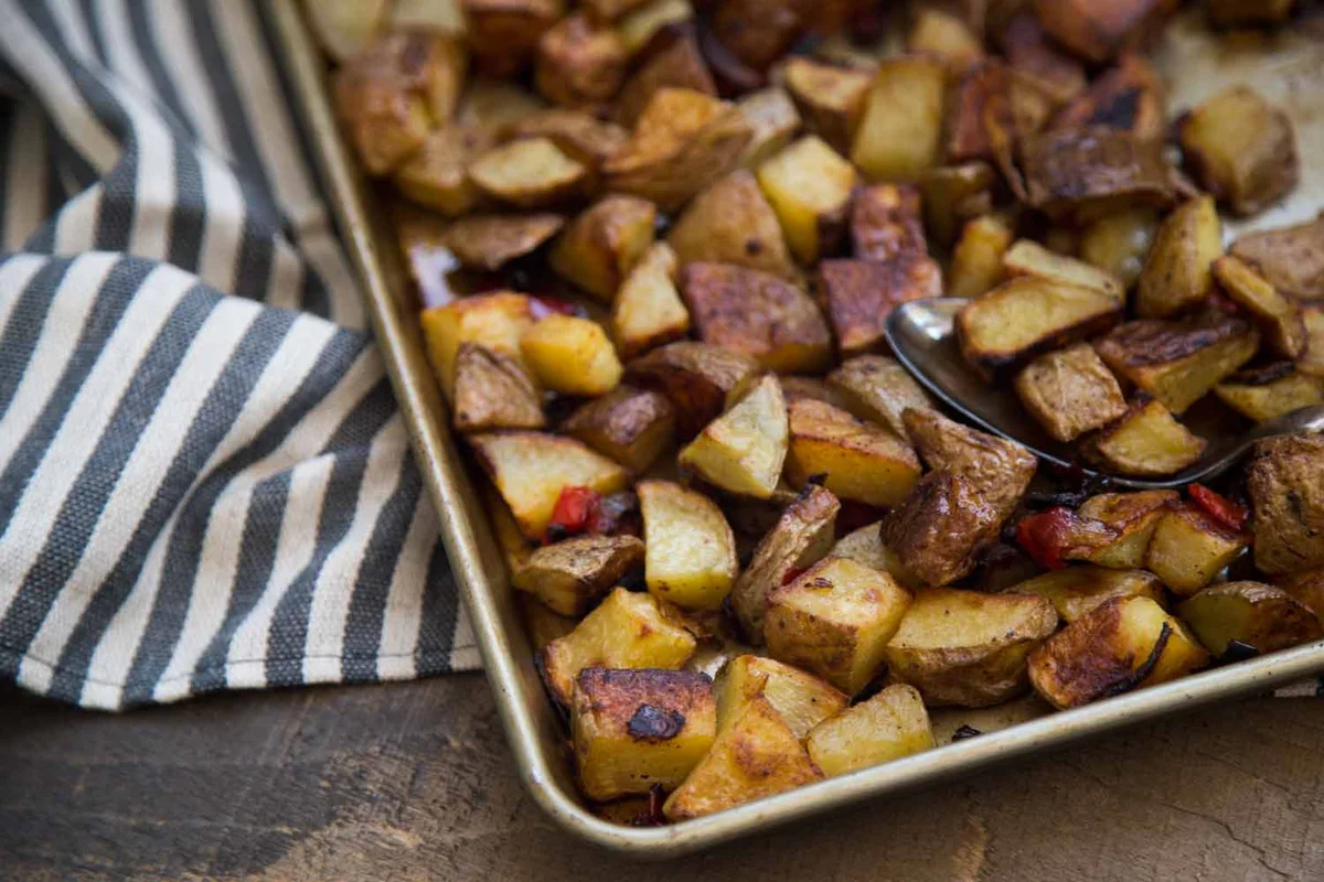 Pommes de terre rôties à déjeuner » Cinq Fourchettes