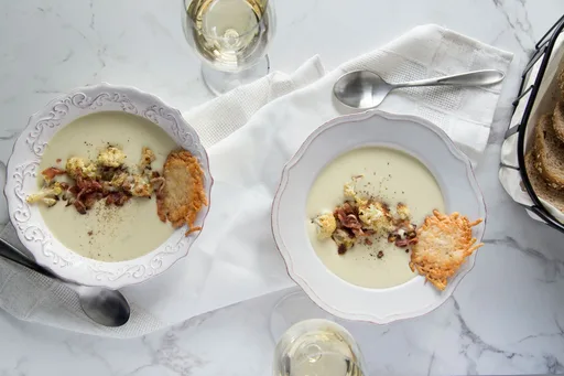 Potage aux choux-fleurs et cheddar &raquo; Cinq Fourchettes