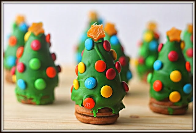Sapins de Noël en truffes d'Oreo » Cinq Fourchettes