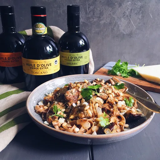 Tagliatelle con setas