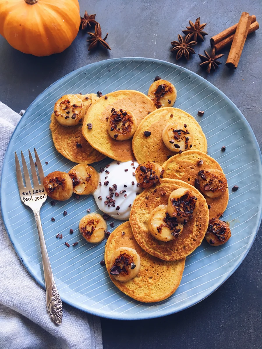Pancake stile pumpkin bread