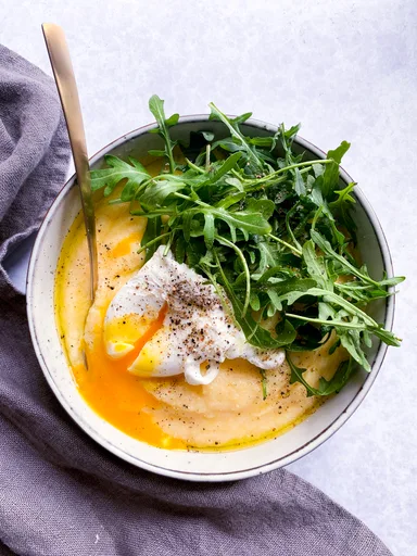 Polenta cremosa con ricotta