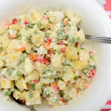 Ensalada de papas mayo a la antigua