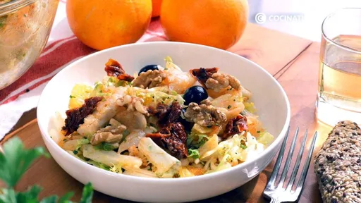 Ensalada de bacalao y naranja