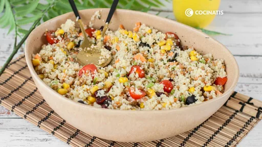 Ensalada de cuscús, una receta sana, nutritiva y fácil