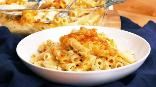 Macarrones con queso (gratinados al horno)