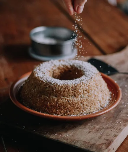 Pastel de Coco Vegano