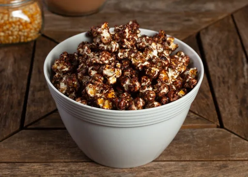 Prepara paso a paso estas palomitas con chocolate