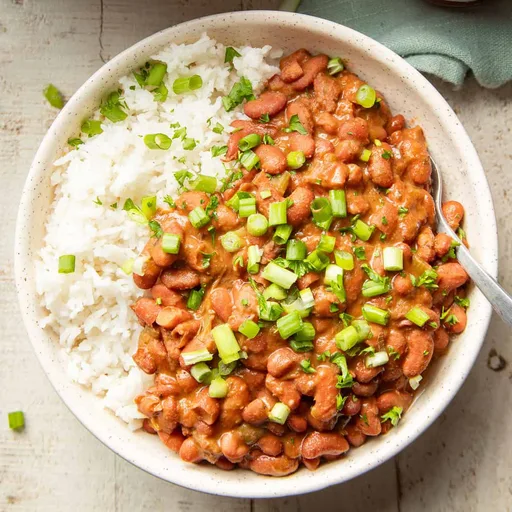 Judías rojas con arroz al estilo cajún