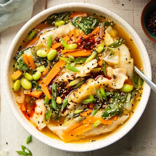 Sopa de empanadillas fácil