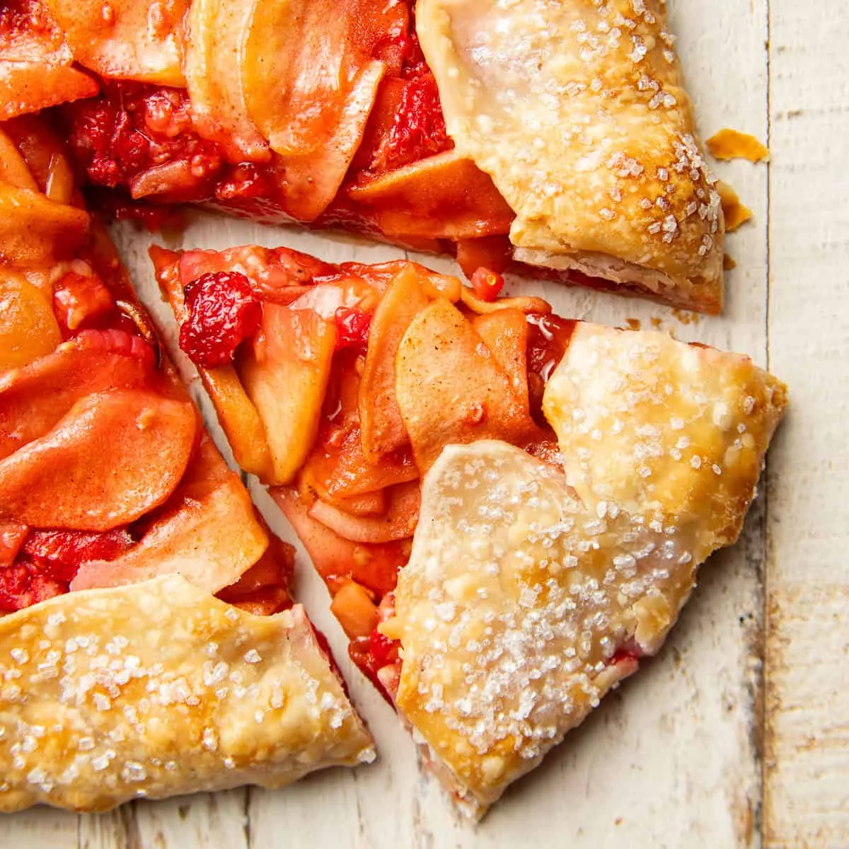 Vegan Apple Raspberry Galette