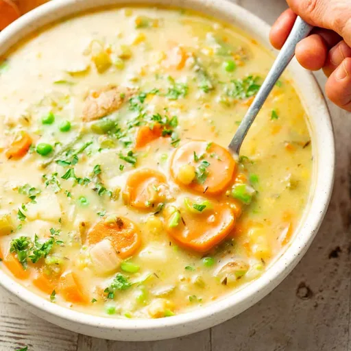 Chowder cremoso de verduras