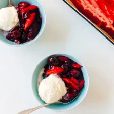 Balsamic Stone Fruit Sundae