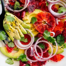 Ensalada de Naranja Sanguina y Aguacate