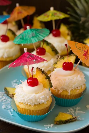 Piña Colada Cupcakes