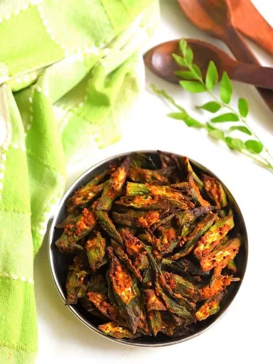 Air Fryer Vendakkai Varuval | Air Fryer Bhindi Fry | Crispy Okra Fry in Air Fryer