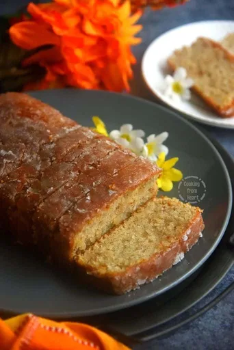 Pastel de limón y almendras sin huevo