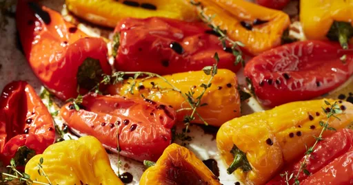 Pimientos pequeños asados al balsámico | Recetas