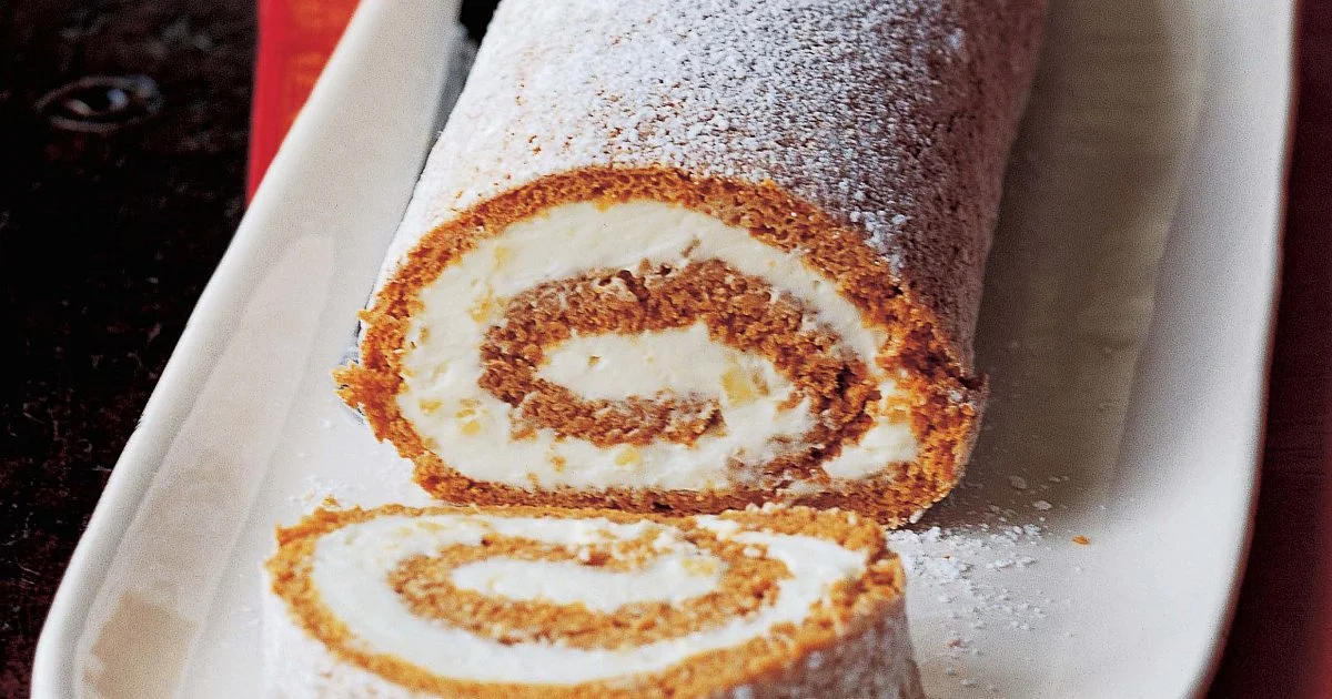 Pumpkin Roulade with Ginger Buttercream | Recipes