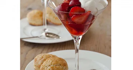 Pastelitos de fresa desestructurados