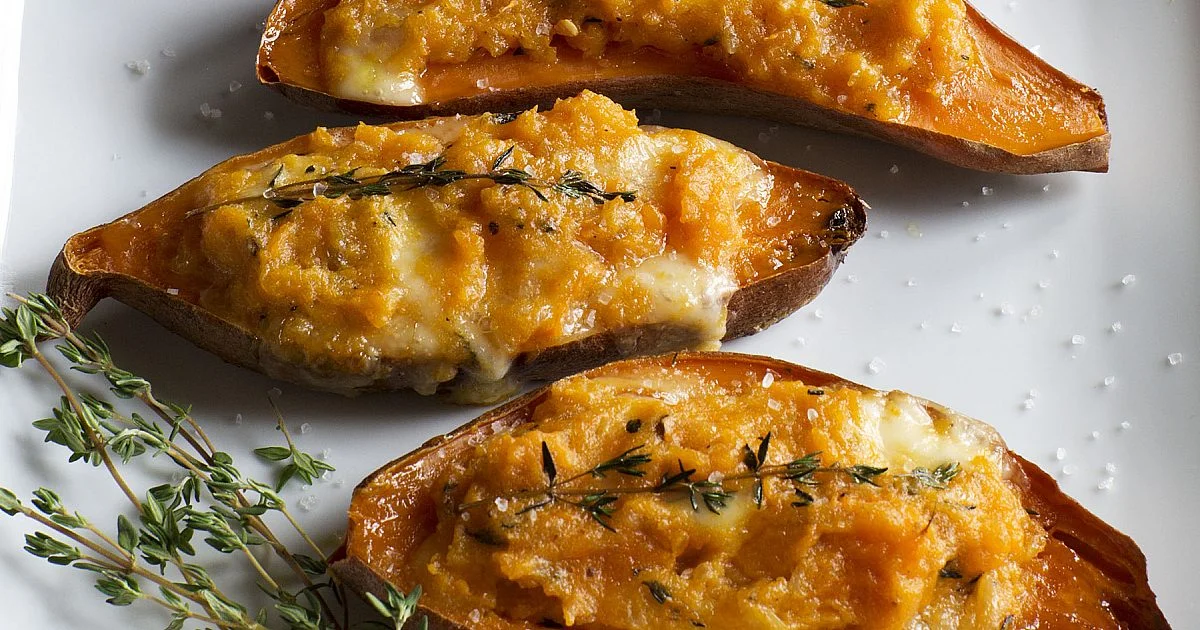 Twice-Baked Sweet Potatoes | Recipes