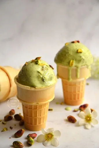 Pistachio Ice Cream | No Churn Pista Ice Cream