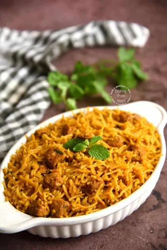 Soya Biryani | Soya Chunks Biriyani Recipe