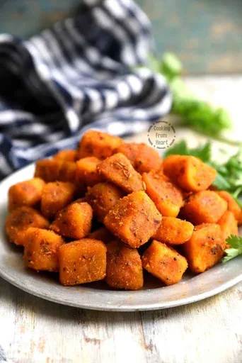 Patatas dulces fritas | Chilakada Dumpa Vepudu | Asado de patata dulce al estilo Andhra