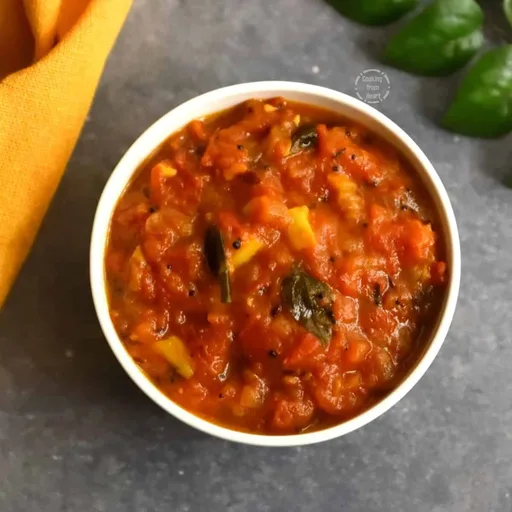 Tomato Onion Thokku | Pressure Cooker Tomato Onion Thokku