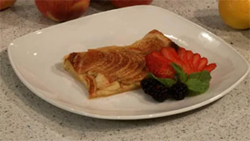Tarta de manzana con glaseado de lilikoi
