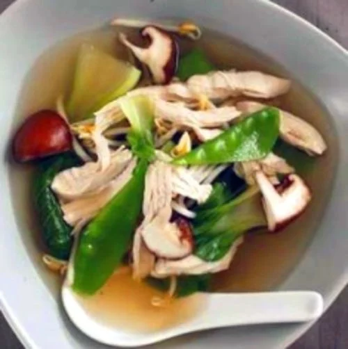 Oriental Chicken-Mushroom Soup