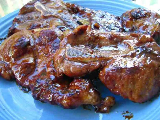 Chuletas de cerdo teriyaki