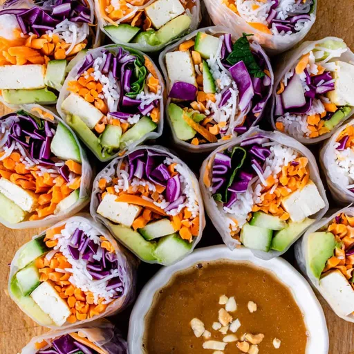 Rollitos de verano veganos