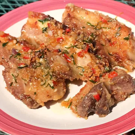 Vietnamese Garlic and Ginger Infused Pork Belly with Fish Sauce