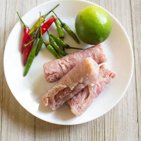 Laos Som Moo - Pickled Fermented Sour Pork Sausage