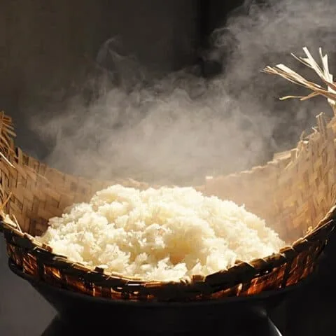 Arroz Glutinoso Tailandés en Olla a Presión