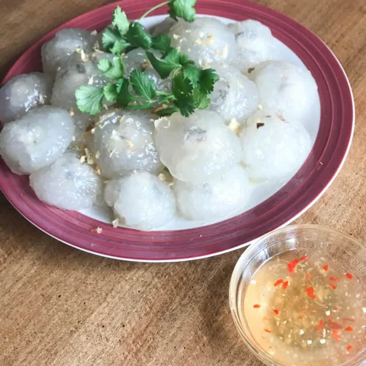 Tapioca Dumplings with Pork Filling
