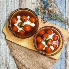 Sweet rice ball porridge (Bubur Candil)