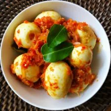 Telur Balado: Hard Boiled Eggs in Tomato Chilli Sauce