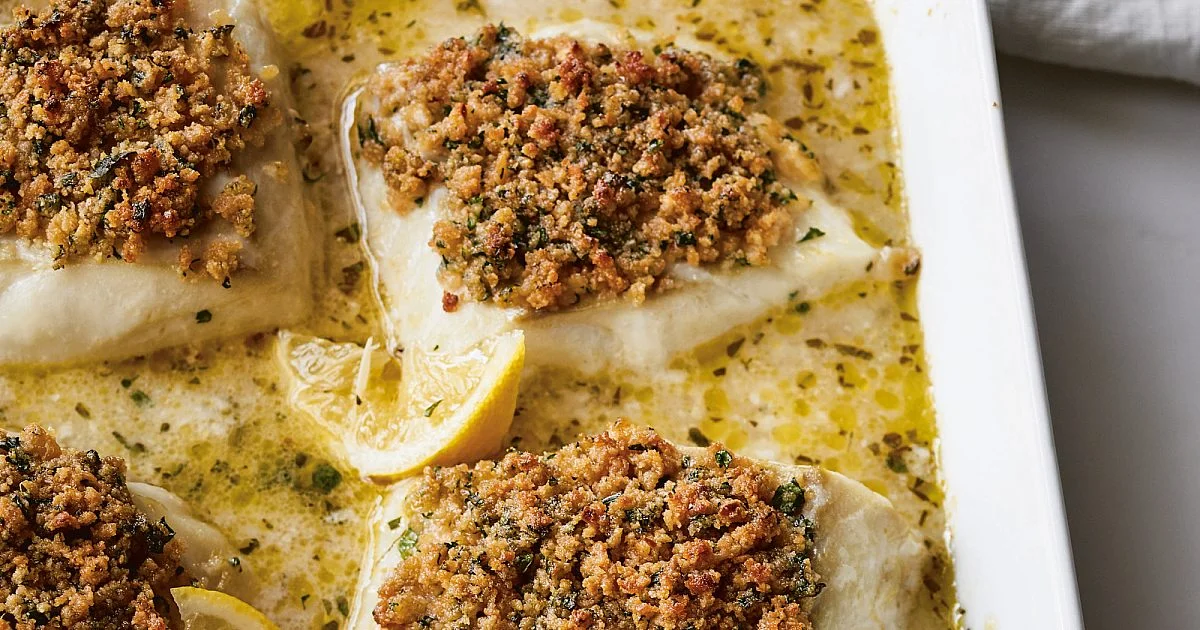 Baked Cod with Garlic & Herb Ritz Crumbs | Recipes