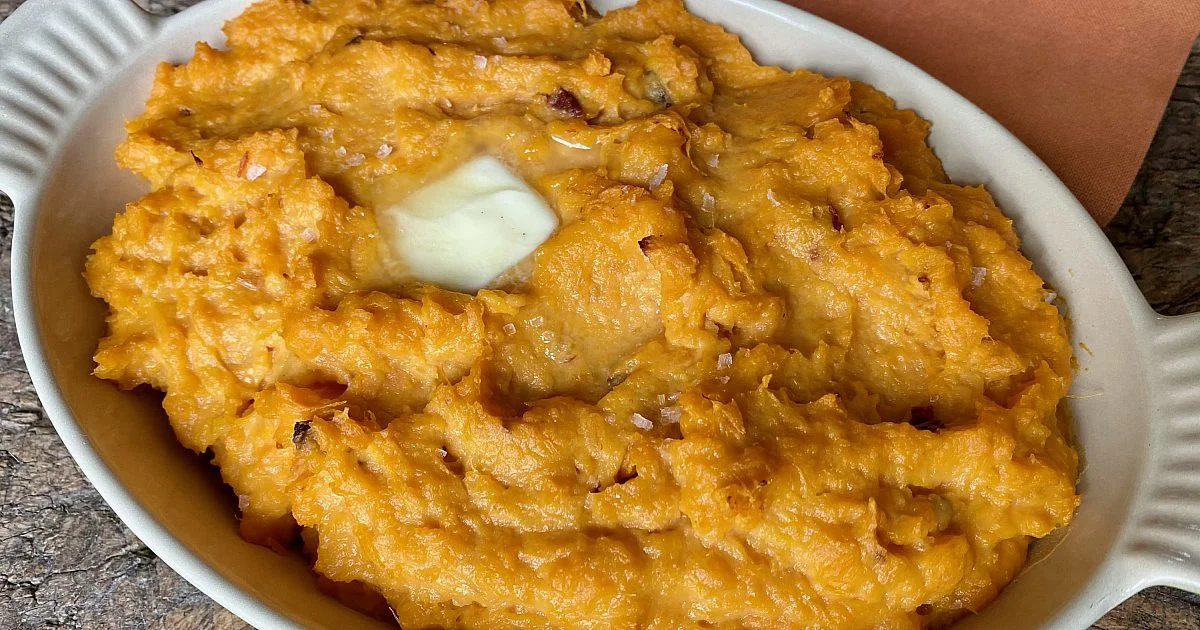Chipotle Smashed Sweet Potatoes (half recipe) | Recipes