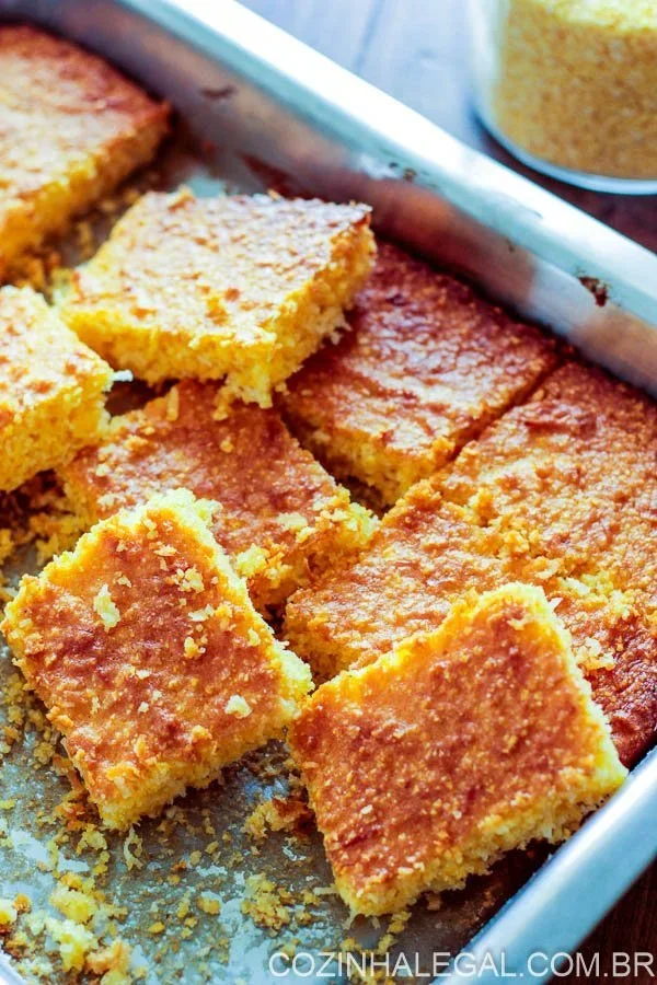 Bolo de flocão de milho fácil