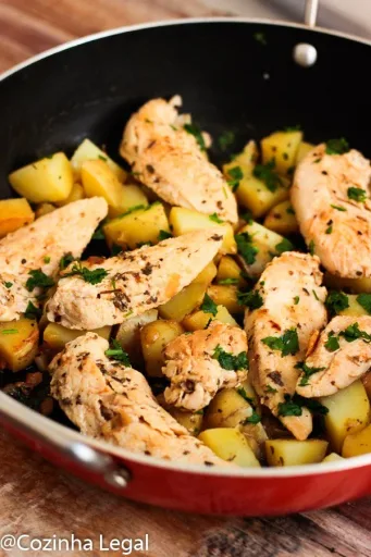 Filetes de pollo con patata fáciles