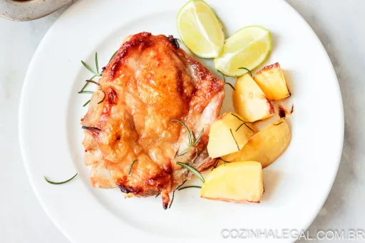 Pollo asado con patata fácil