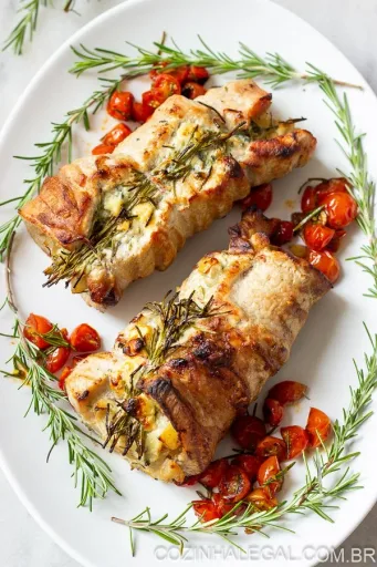 Lomo de cerdo relleno de queso